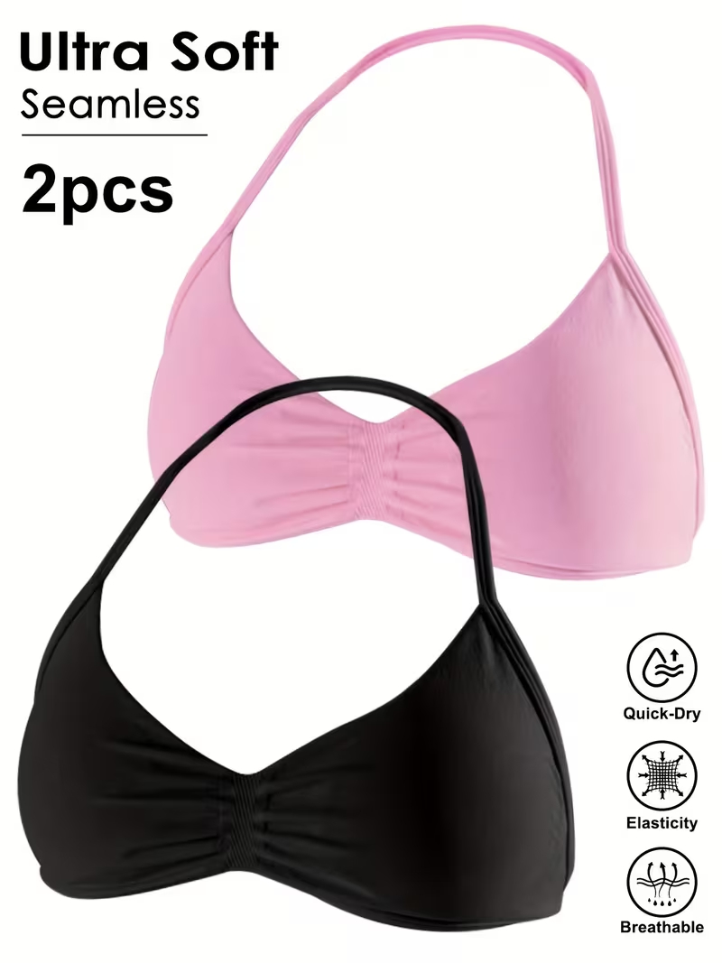 2 peças Top Cropped Feminino S - Sports Bra Racerback avaliação e preço