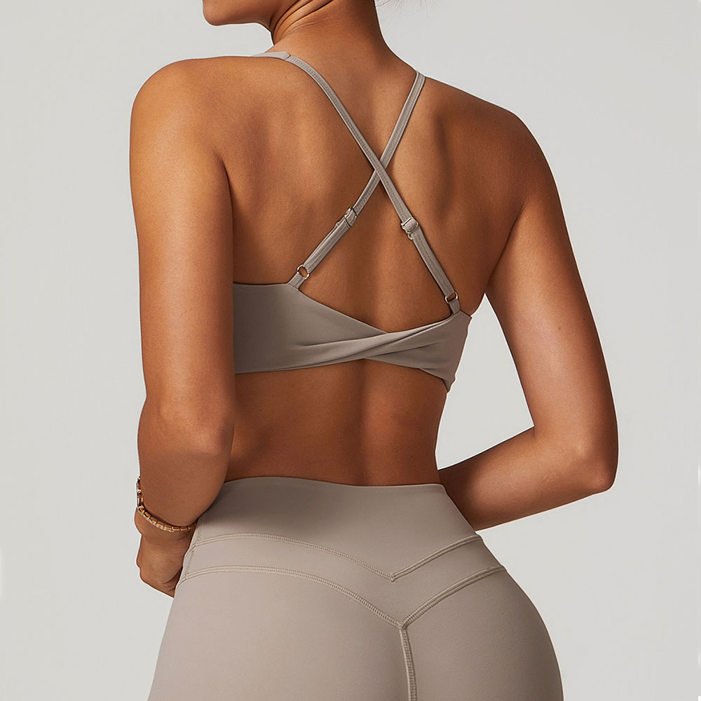 JUREN-sutiã esportivo para mul - Sports Bra Racerback avaliação e preço