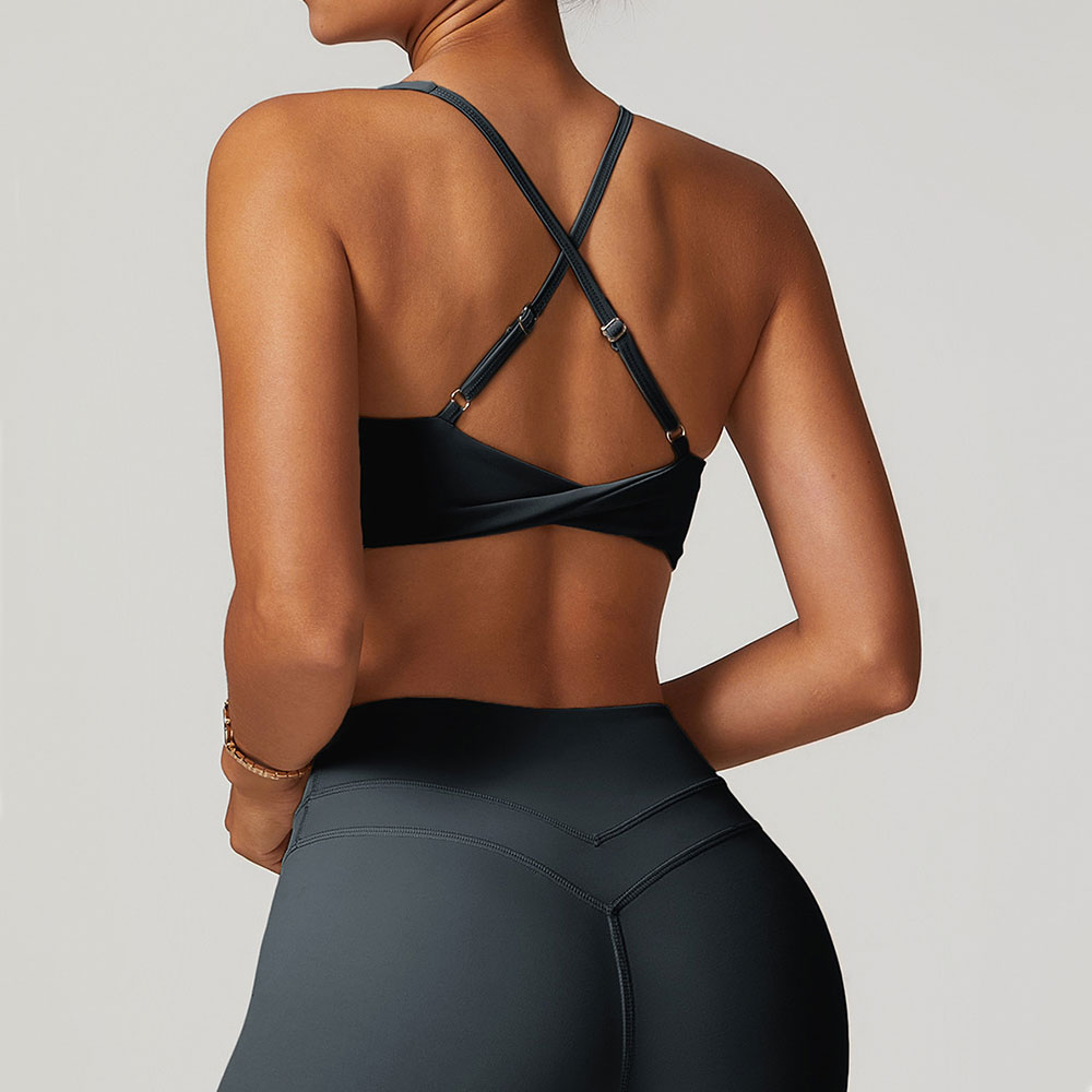 JUREN-sutiã esportivo para mul - Sports Bra Racerback avaliação e preço